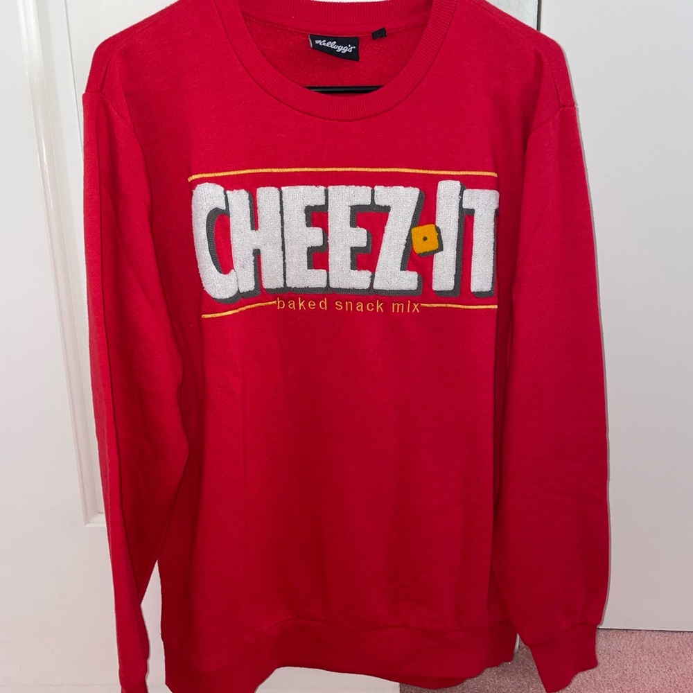 Kellogg’s Cheez-It Red Crewneck Sweater size Medium